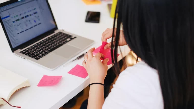 Stock photo - person in a meeting banner