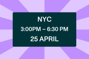 NYC 3:00PM - 6:30 PM 25 April