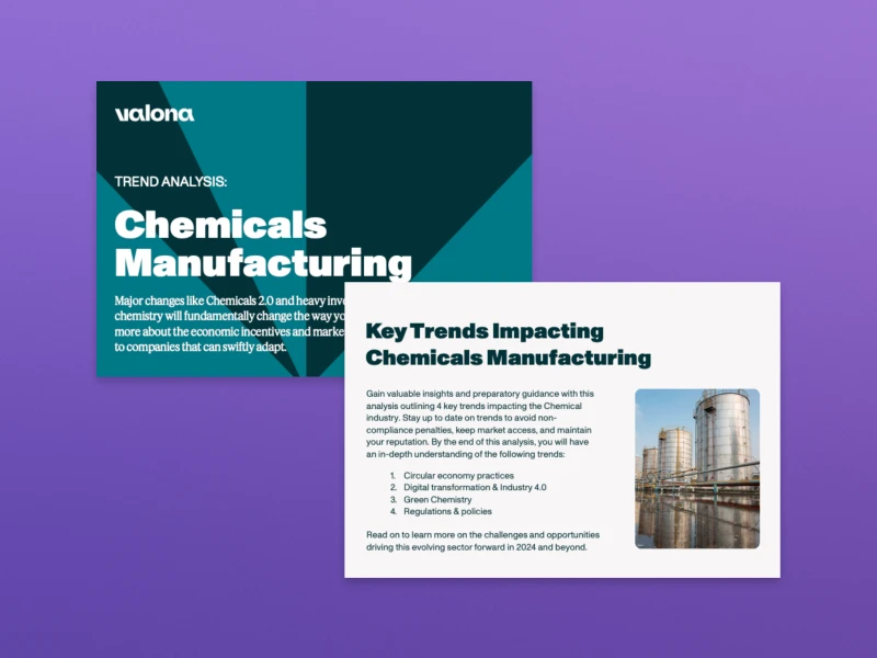 Chemicals manufacturing report - Valona Intelligence