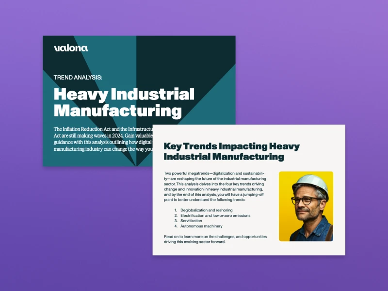 Heavy industrial manufacturing report - Valona Intelligence